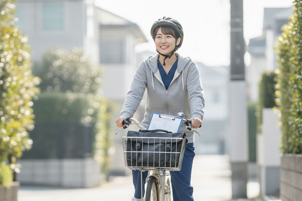 直行直帰を基本にした、
無理のない働き方