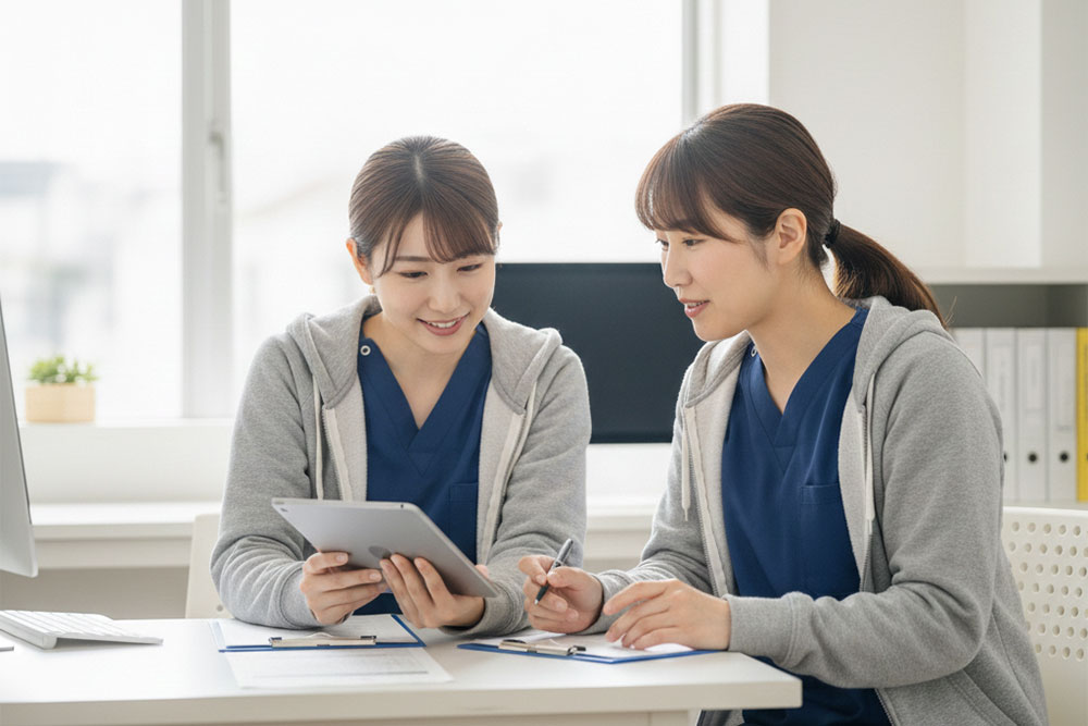 経験やスキルだけでなく、人に寄り添う姿勢を大切にし、
チーム全体でフォローしながら成長を支えています。